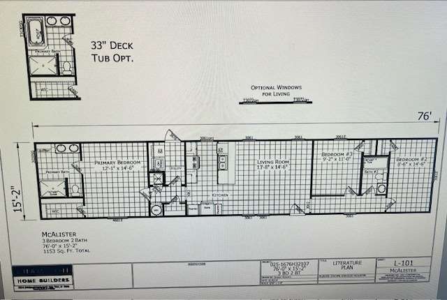 The McAlister (3BR/2BA) Floorplan