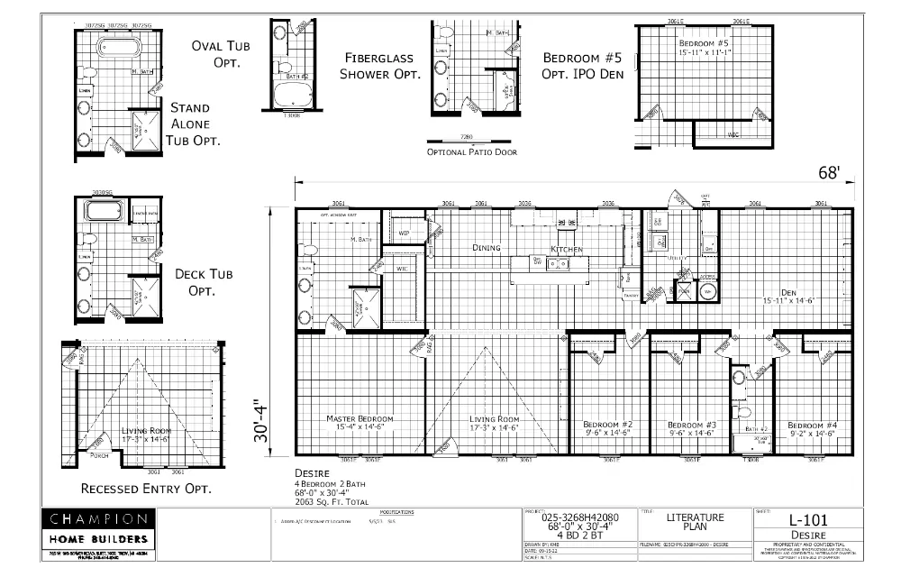 The Desire (3268H4) Floorplan