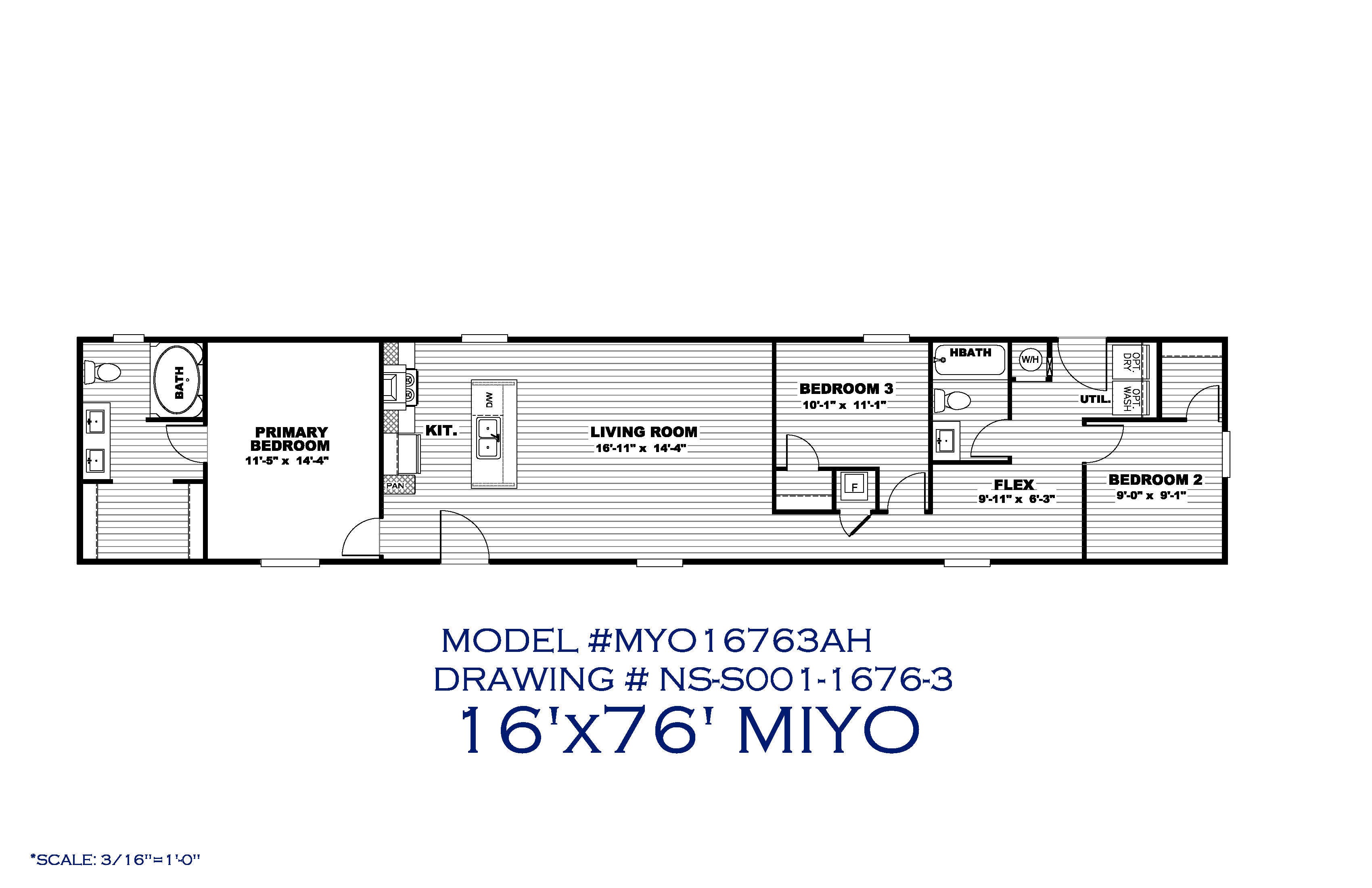 The MIYO 1676 Floorplan