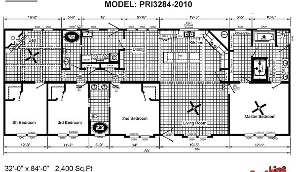 Prime PRI13284-2010 by Sunshine Floorplan