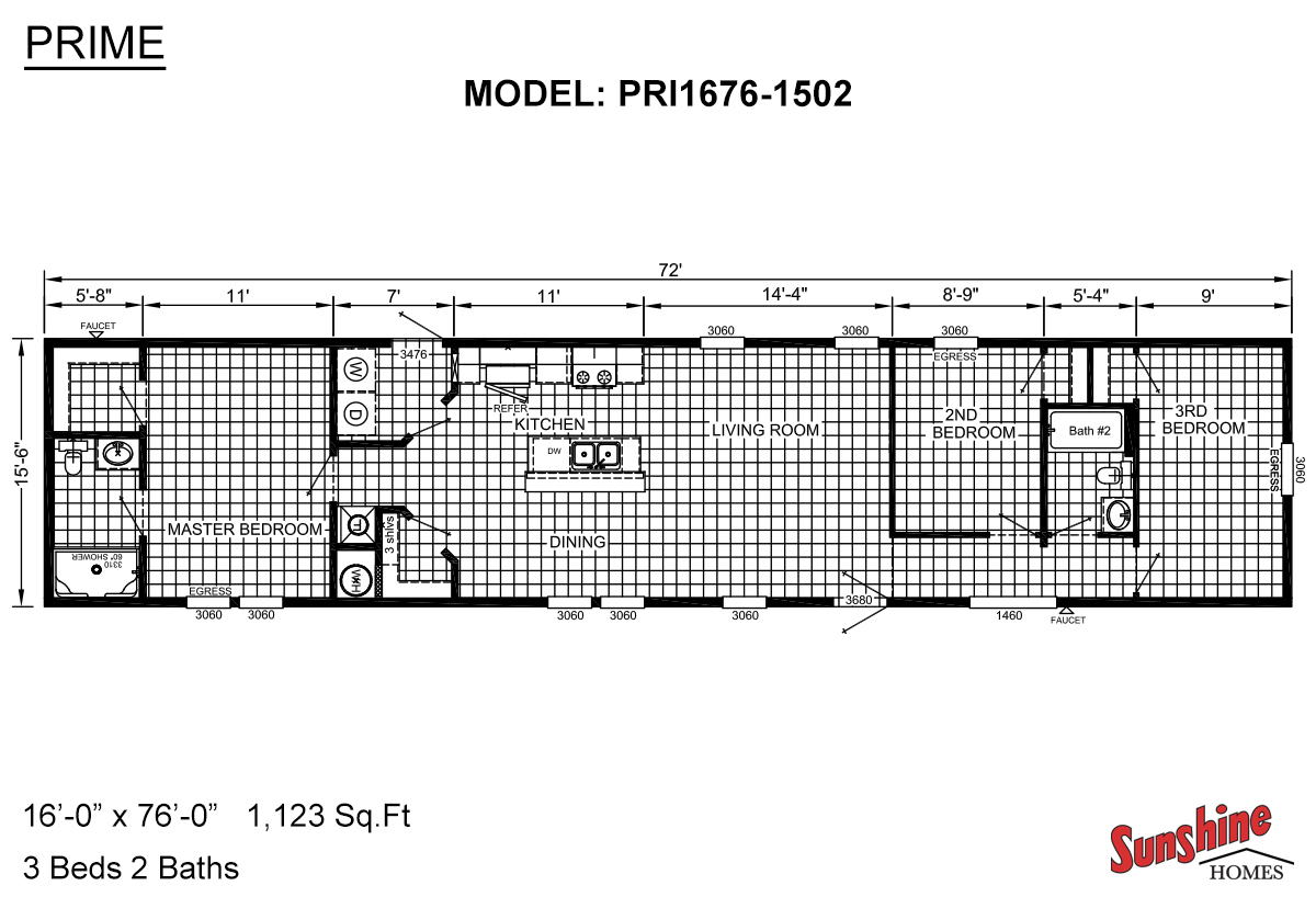 The PRI1676-1502 Floorplan