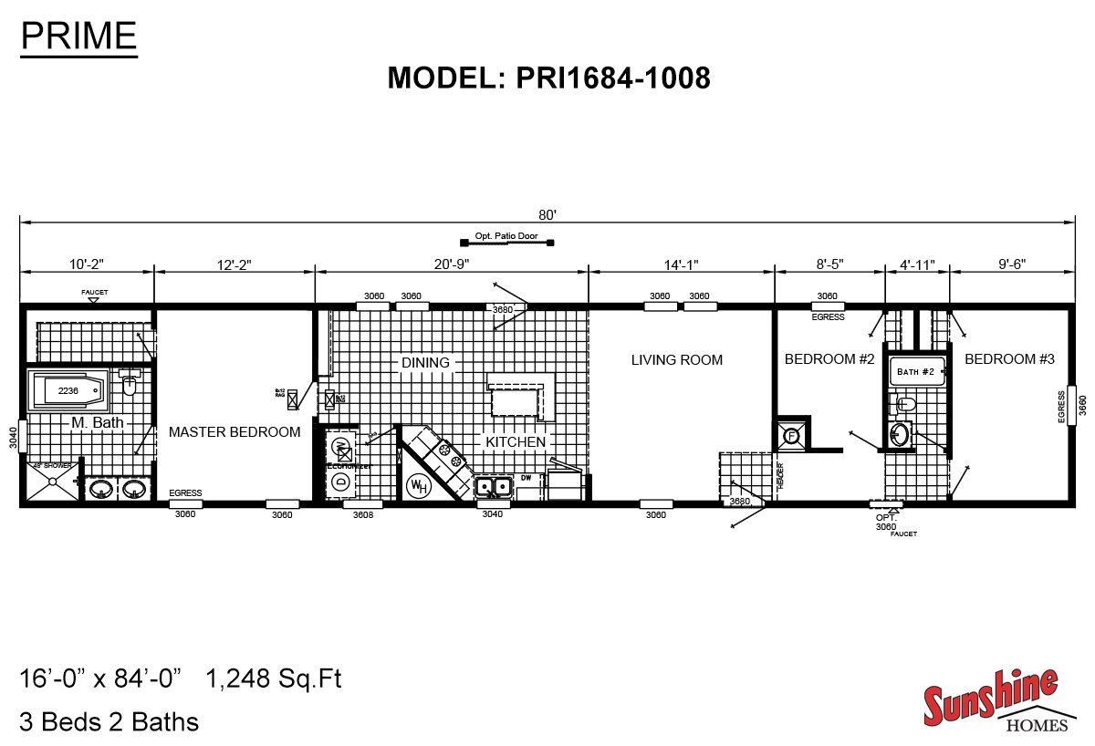 The PRI1684-1008 Floorplan