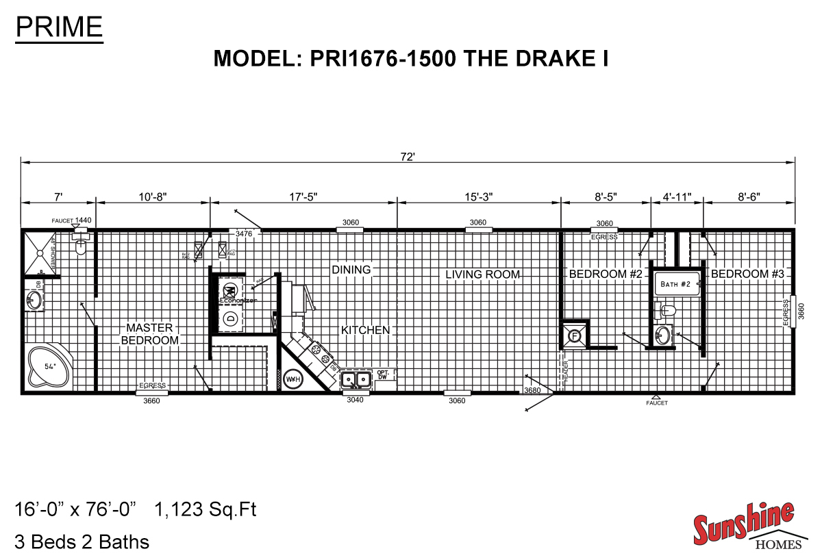 The Drake I Floorplan