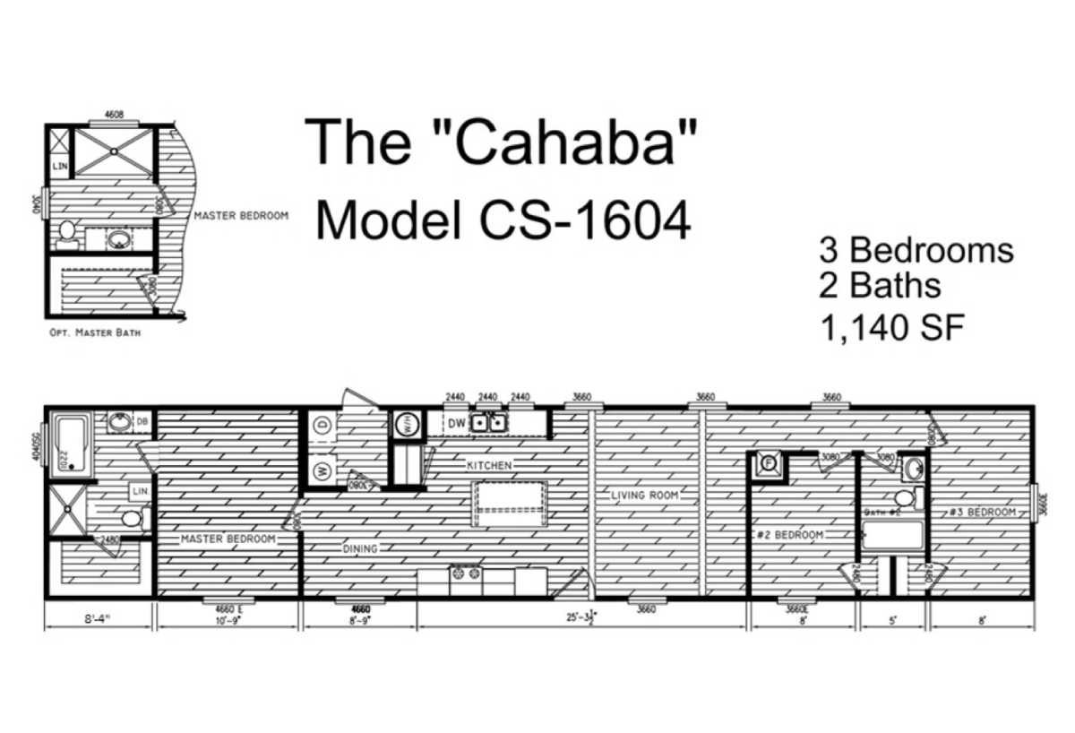 The Cahaba by Timber Creek Housing Floorplan