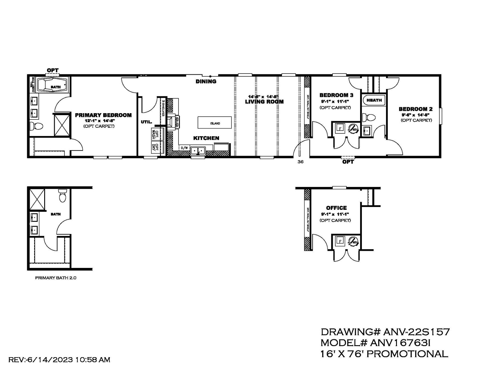 19 Open Range Trail - MOVE IN READY!  PRICE REDUCED! ($79 per square foot) Floorplan