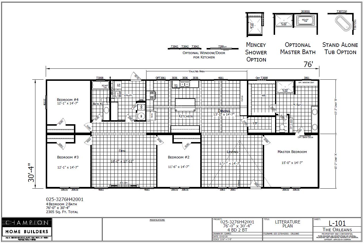 The Orleans Floorplan