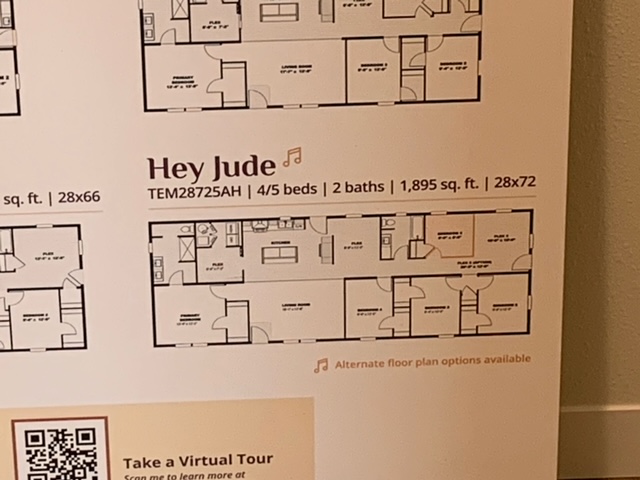 Hey Jude - 4/2 Floorplan