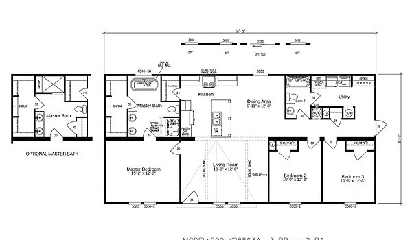 The PHOENIX 3/2 - A MUST SEE !!! CUSTOMER FAVORITE !!! Floorplan