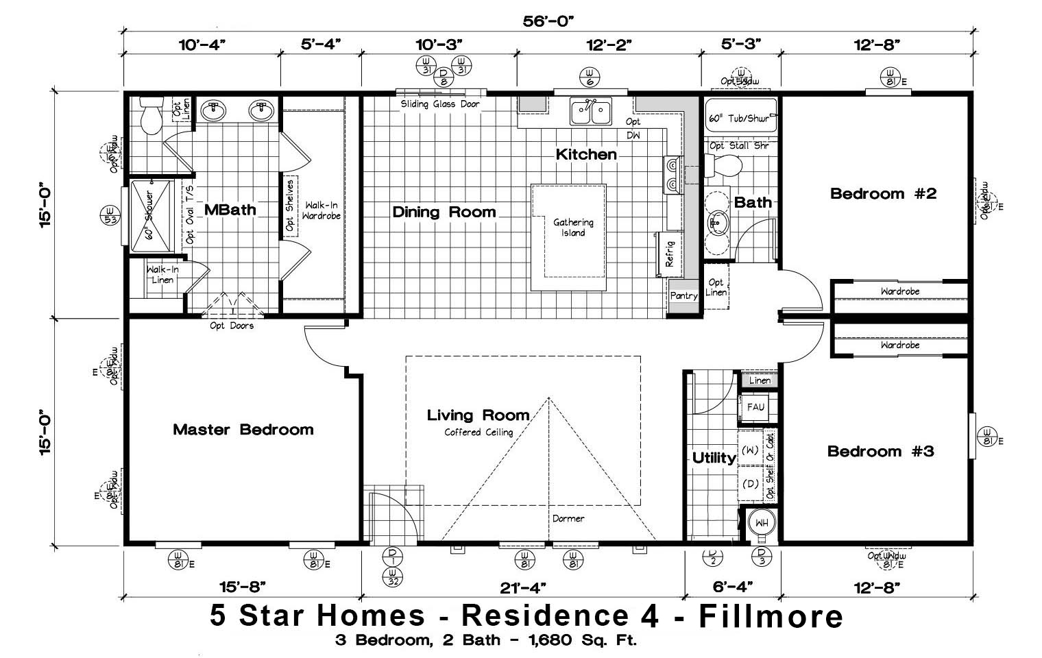 5 Star Homes - Residence 3 - Fillmore, CA Floorplan