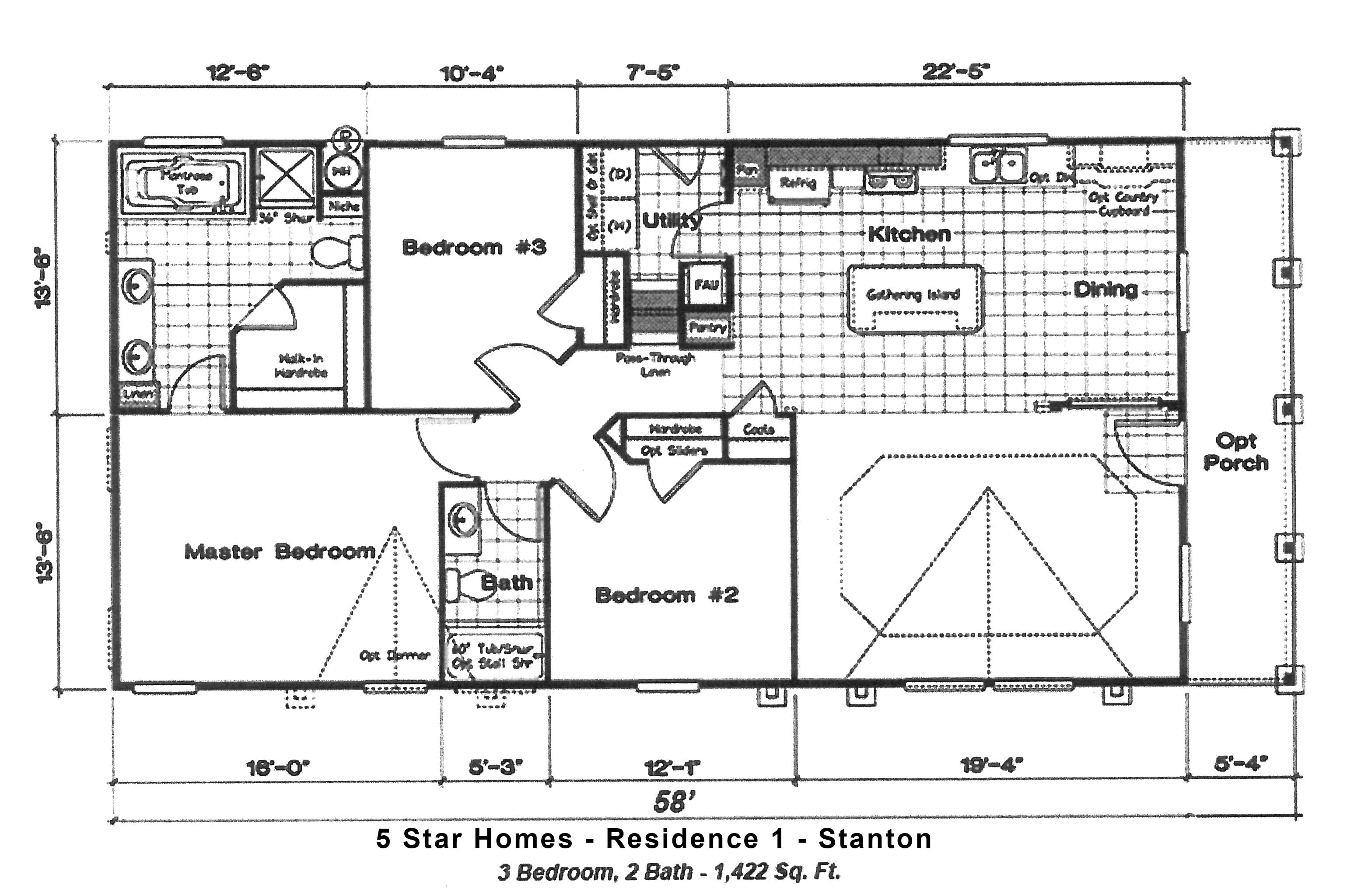 5 Star Homes - Residence 1 - Stanton Floorplan