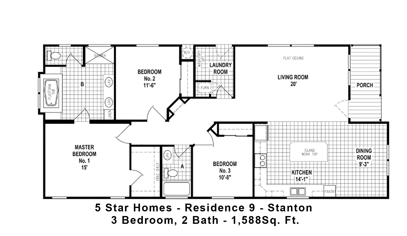 5 Star Homes - Residence 9 - Stanton Floorplan