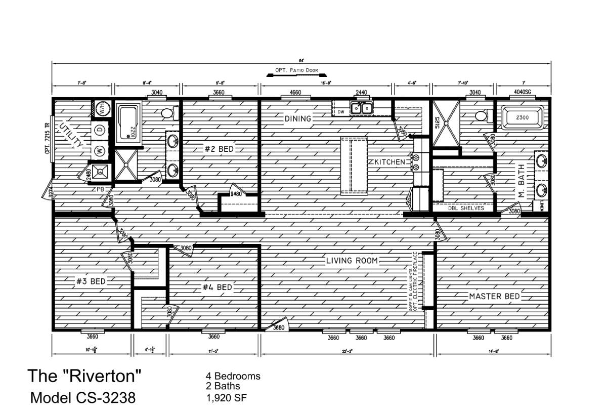 The Riverton by Timber Creek Housing Floorplan