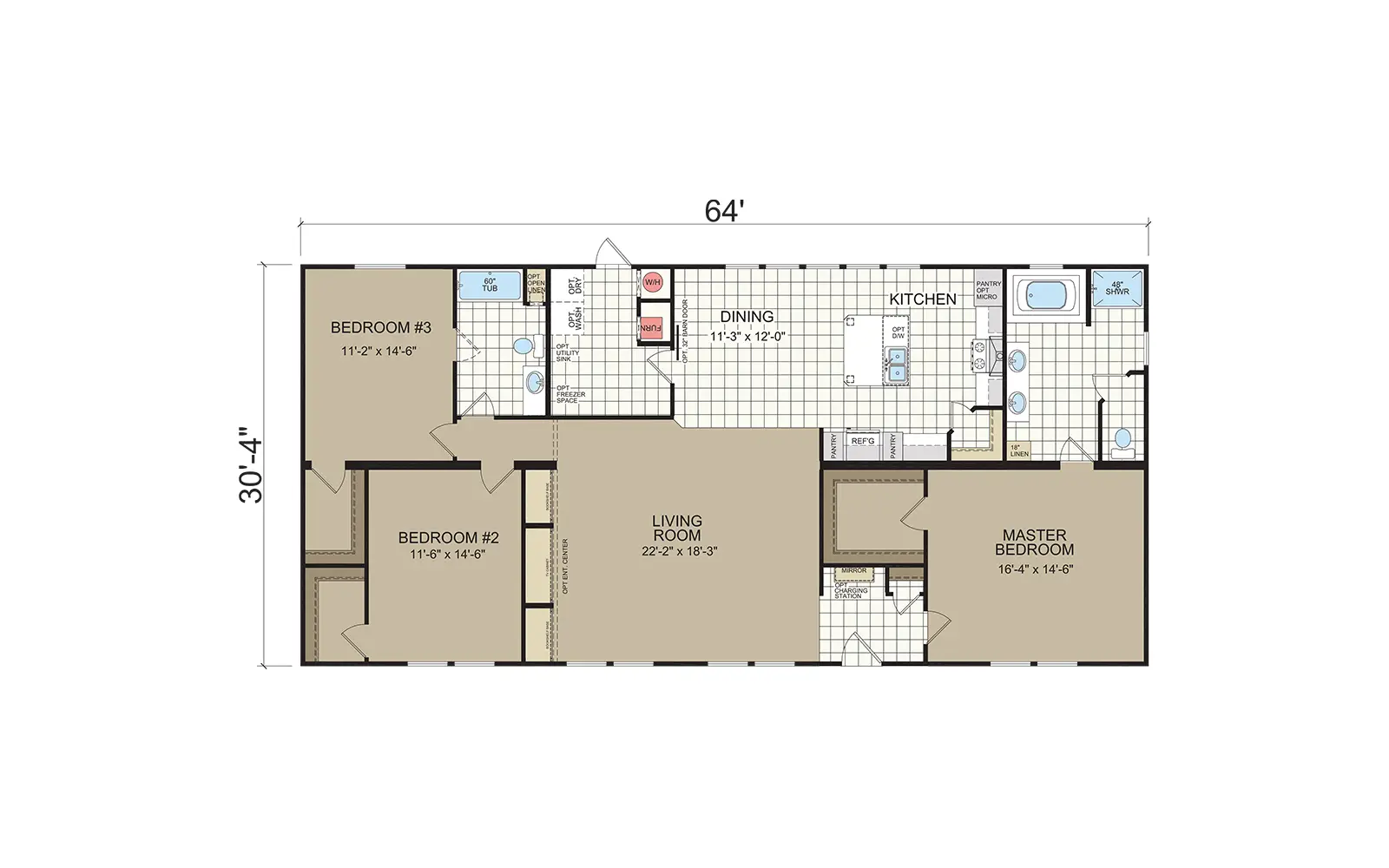 Riverside 3264-02  Floorplan