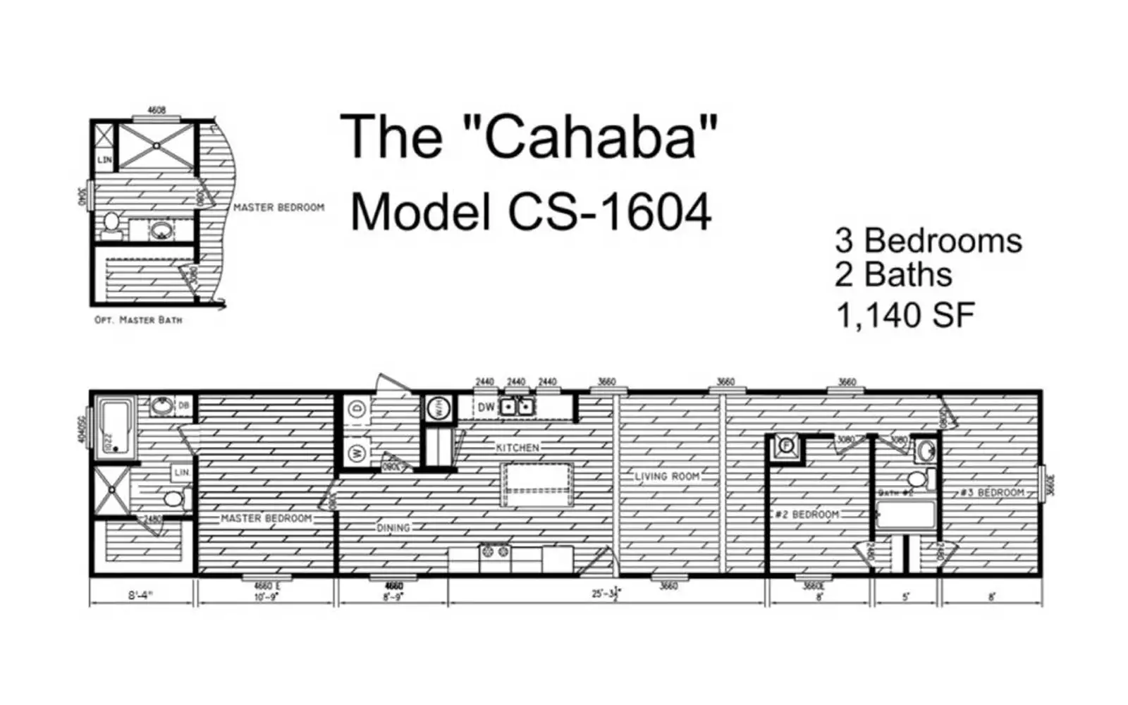 S-101 The Cahaba  Floorplan