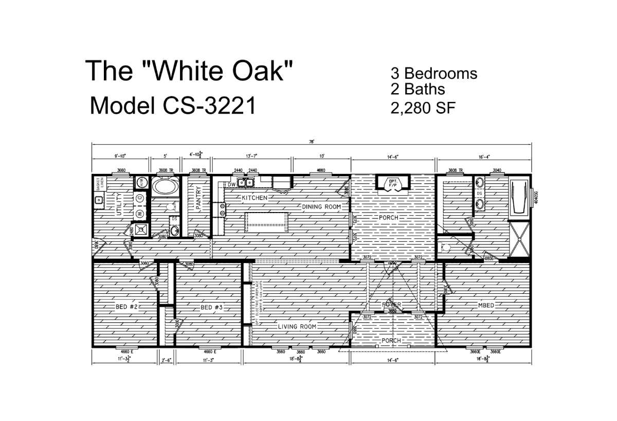 The White Oak  Floorplan