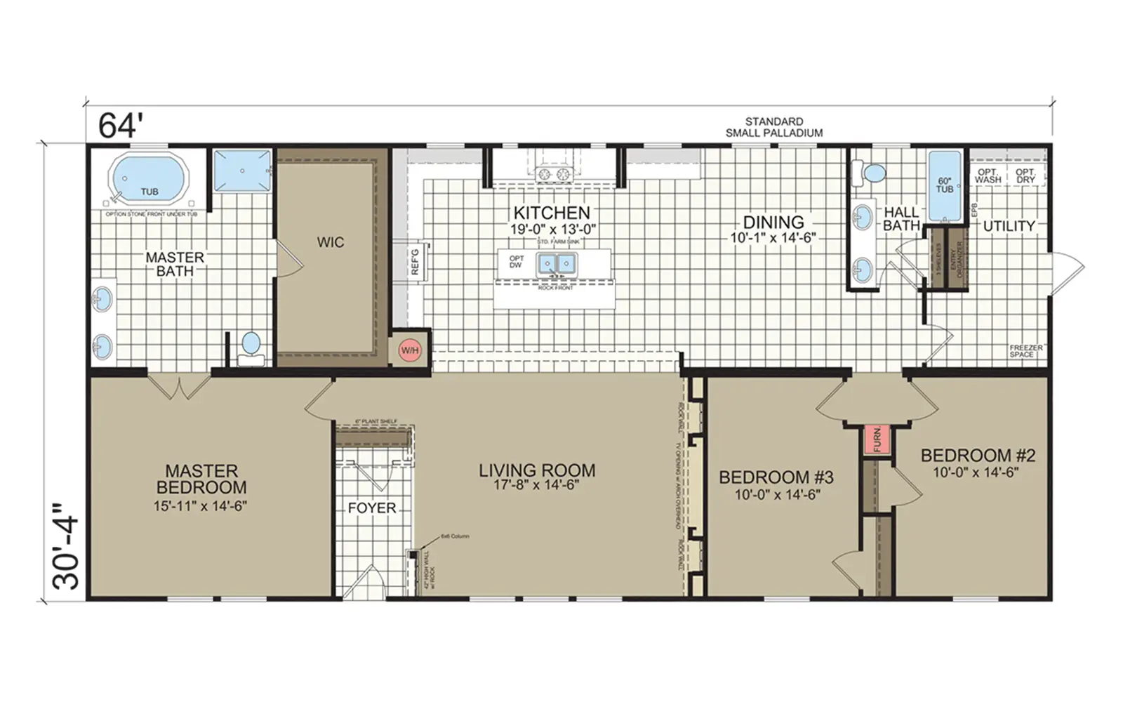 Dutch 3264-01 - Belle Vue Floorplan