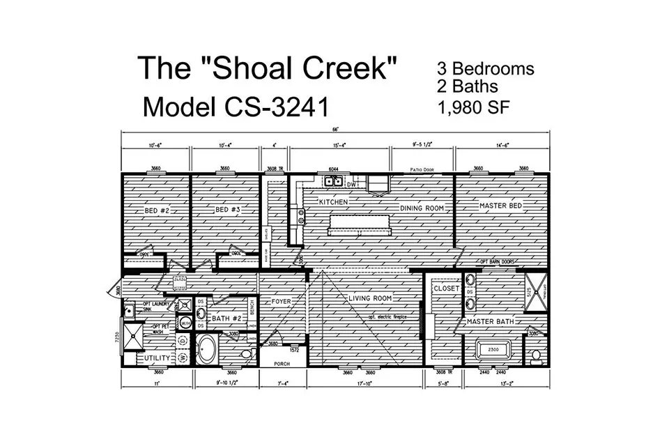 #19 The Shoal Creek  Floorplan